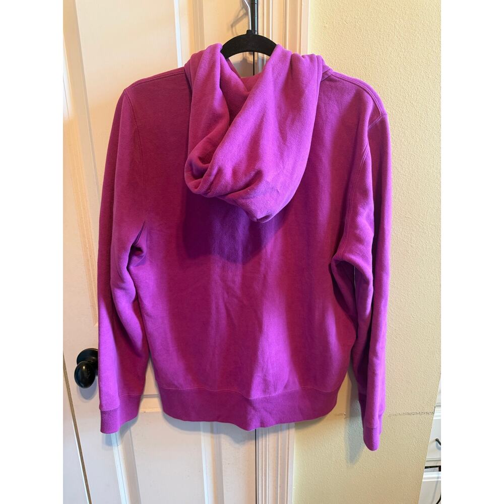 Tommy Hilfiger Purple Full Zip Up Hoodie Fleece Jacket Sweat Women's Sz XL - Picture 4 of 10